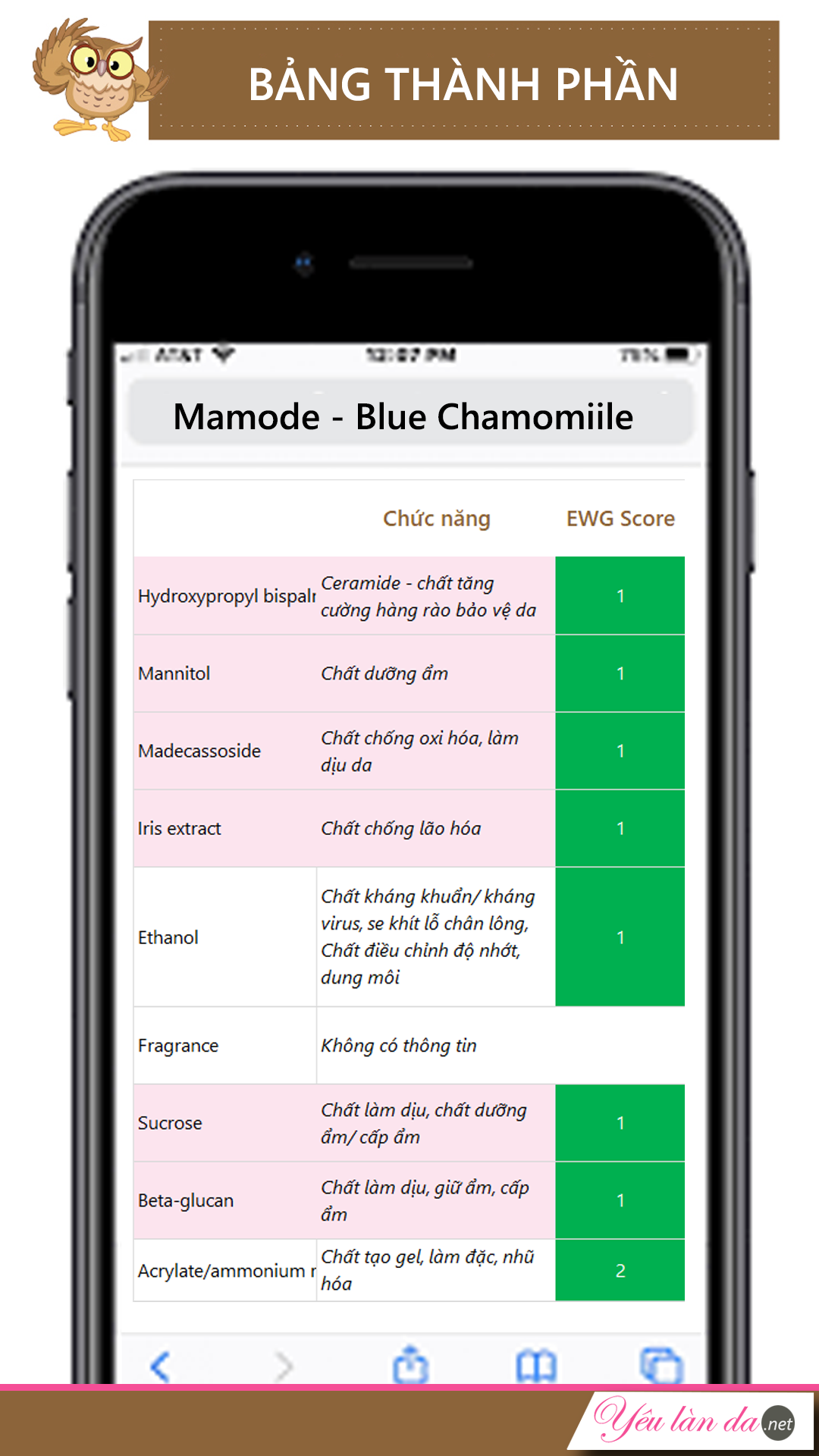 review thanh phan mamonde blue chamomile 4