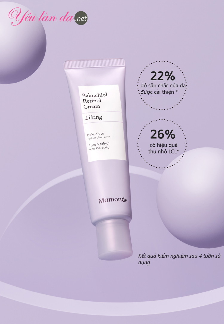 Hiệu quả kem Mamonde Bakuchiol Retinol Cream