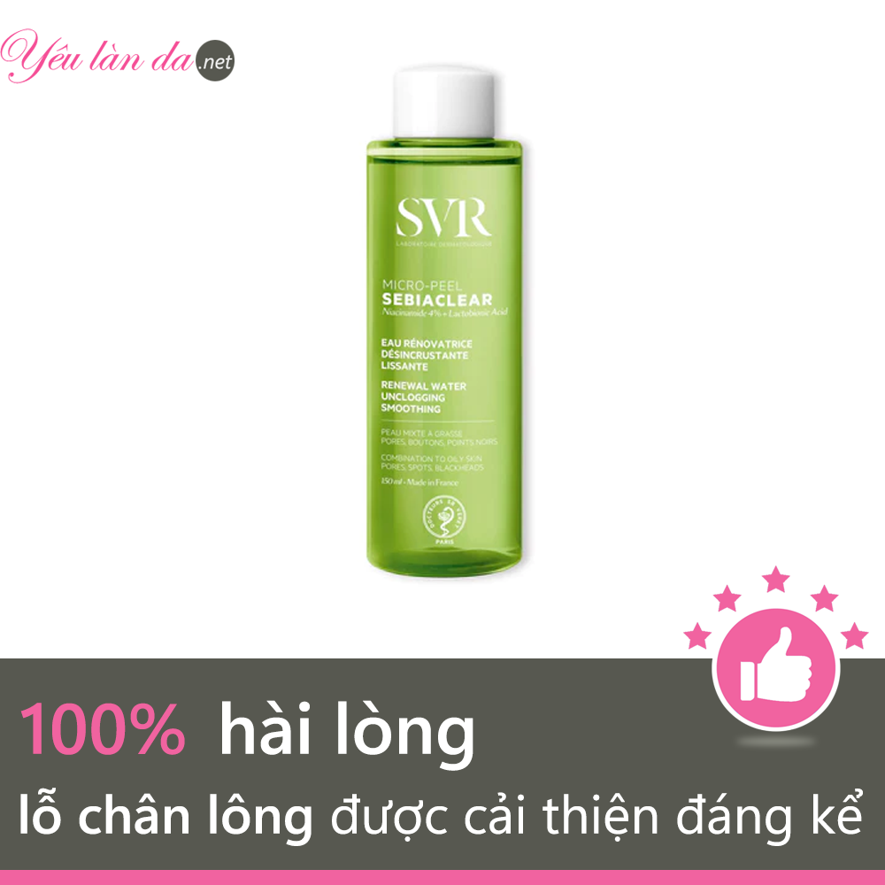 SVR Sebiaclear micro peel có tác dụng se khít lỗ chân lông