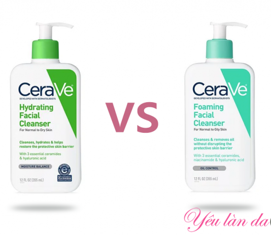 Sữa rửa mặt Cerave xanh dương xanh lá