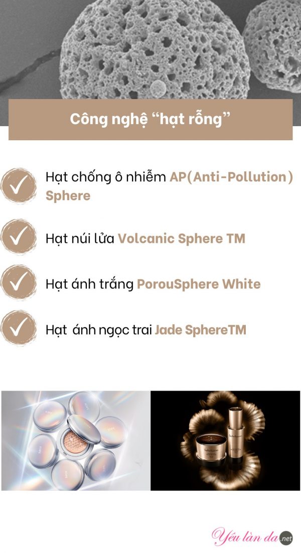 Amorepacific - Công nghệ hạt rỗng